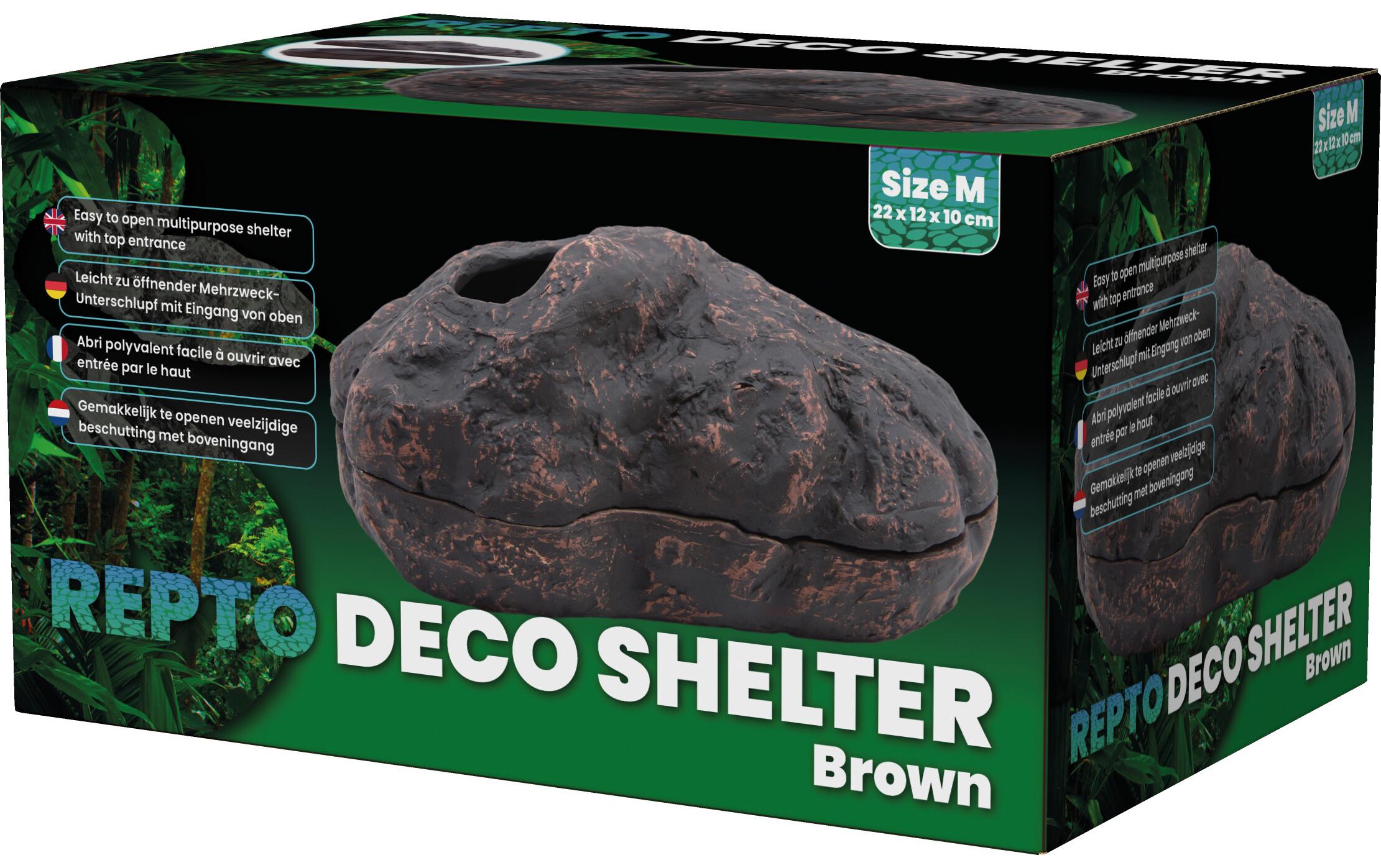Deco Shelter Braun MVersteck für Reptilien und Amphibien