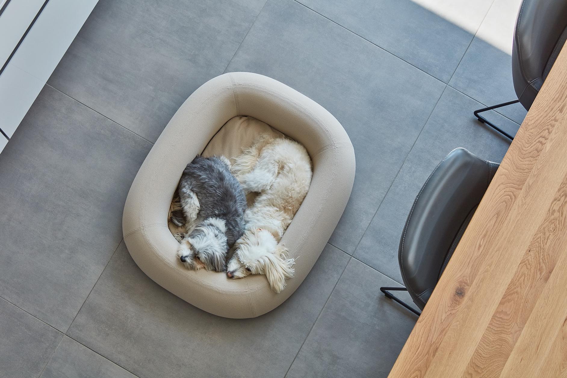 MiaCara Barca hondenmand small|medium taupe