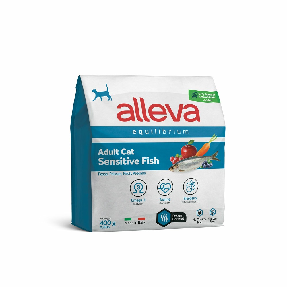 Croquette pour chat adulte, digestion sensible au poisson 0,4 kg