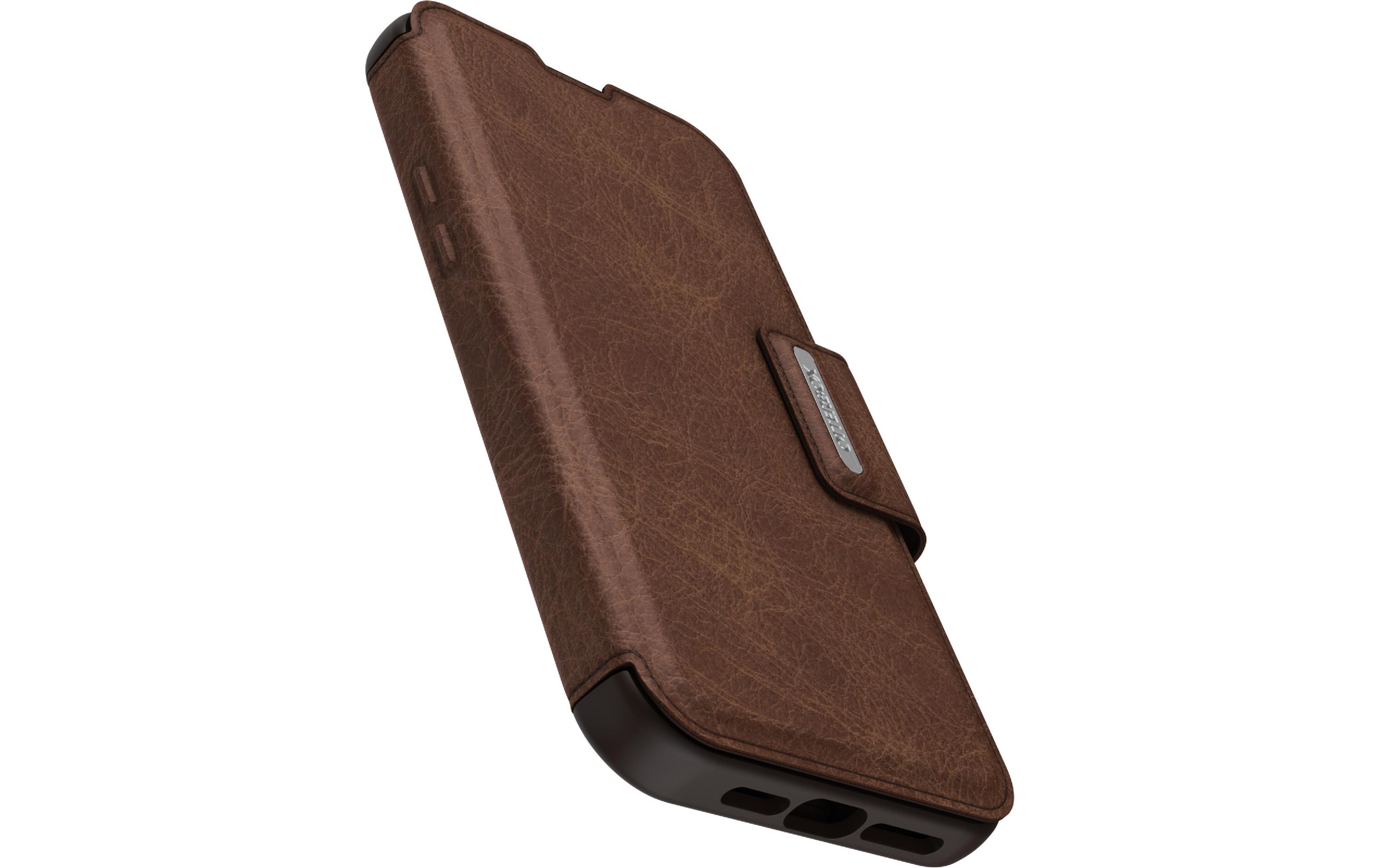 Book Cover Strada iPhone 14 Plus BraunSchutzhülle für das Apple iPhone 14 Plus