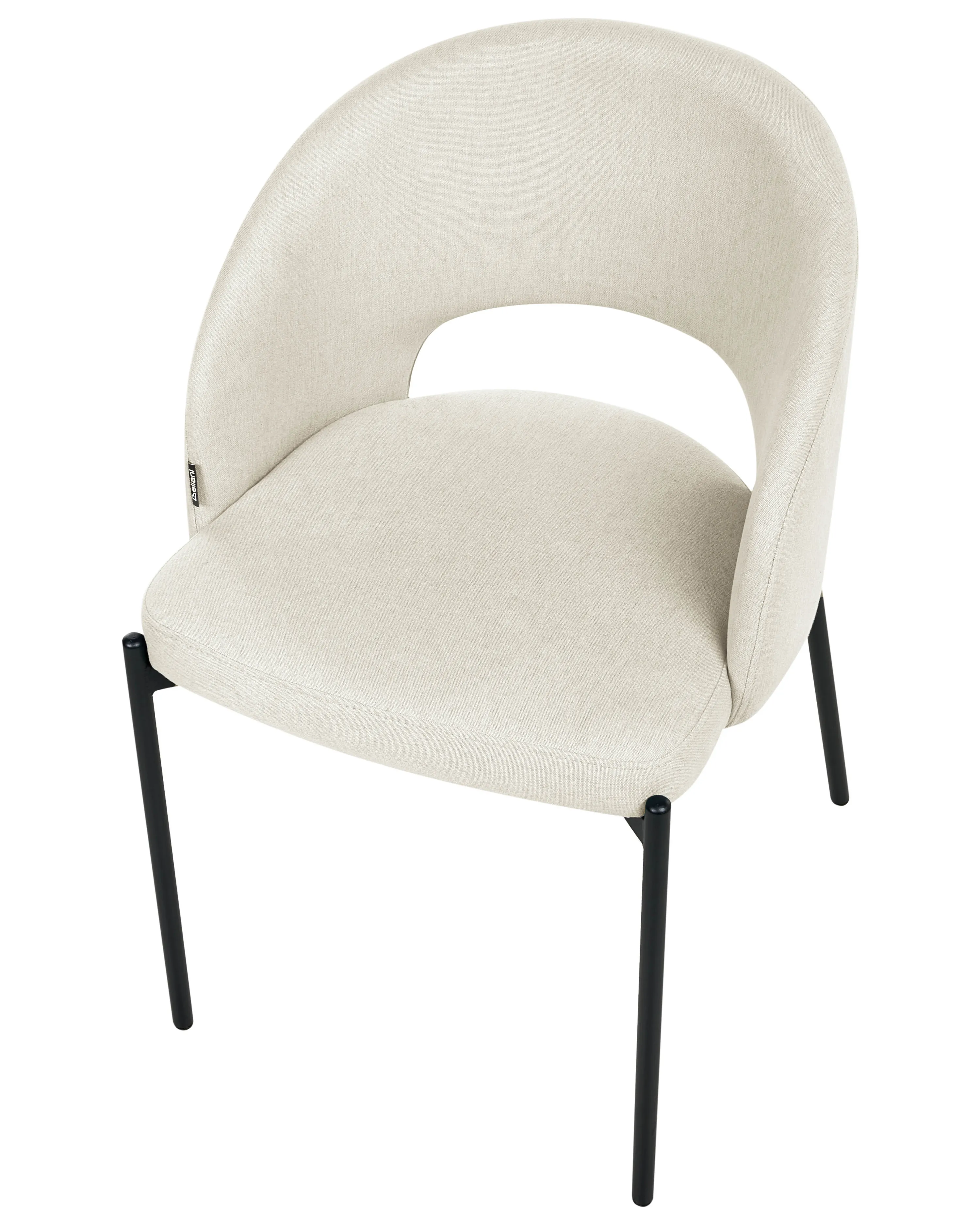 Set van 2 eetkamerstoelen PENNY Stof Lichtbeige