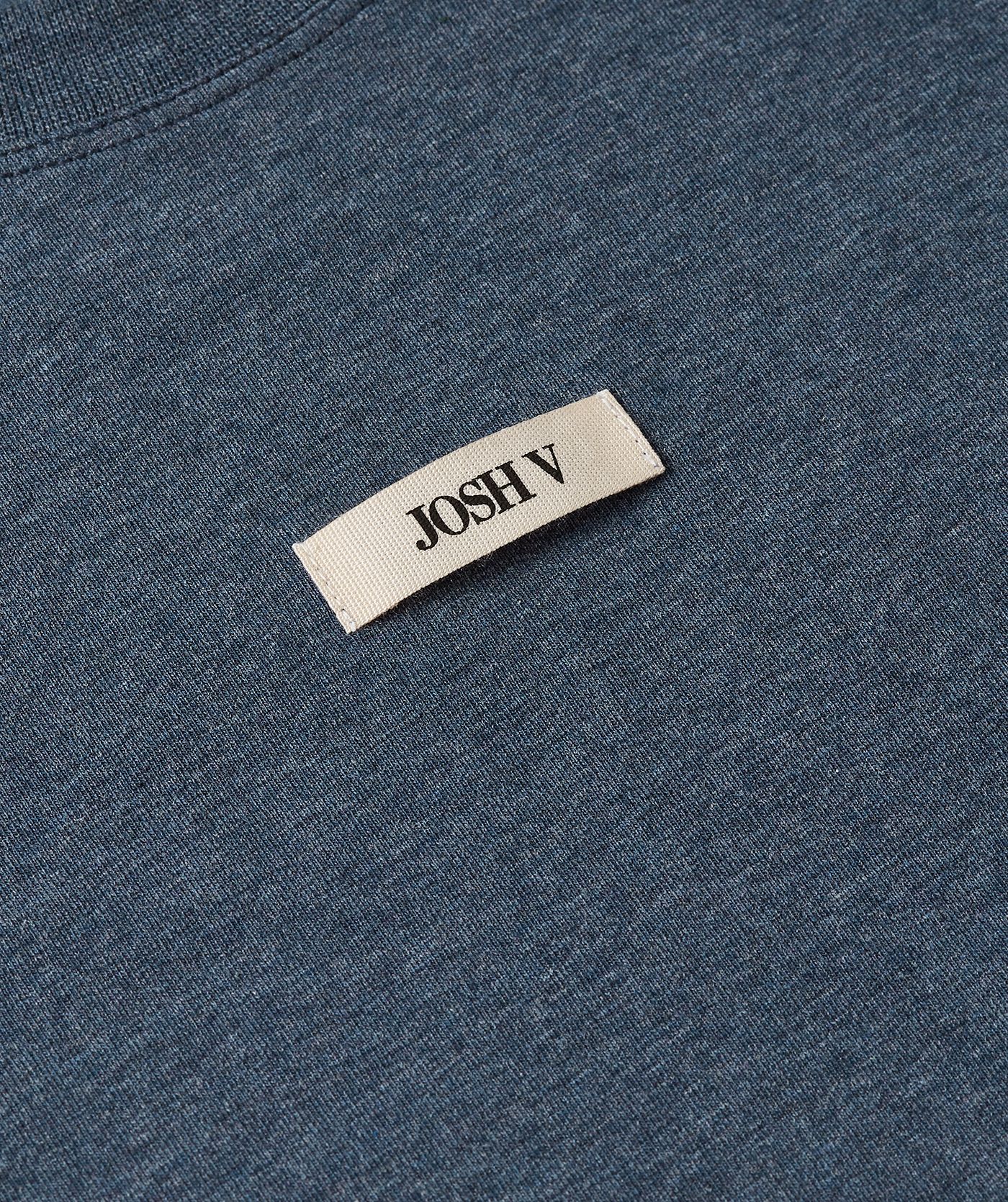 JV-SUE regular fit T-shirt met logo - dark blue melange
