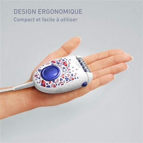 Epilateur électrique Calor Skin Spirit Système de massage EP2904C0 BLANC BLEU