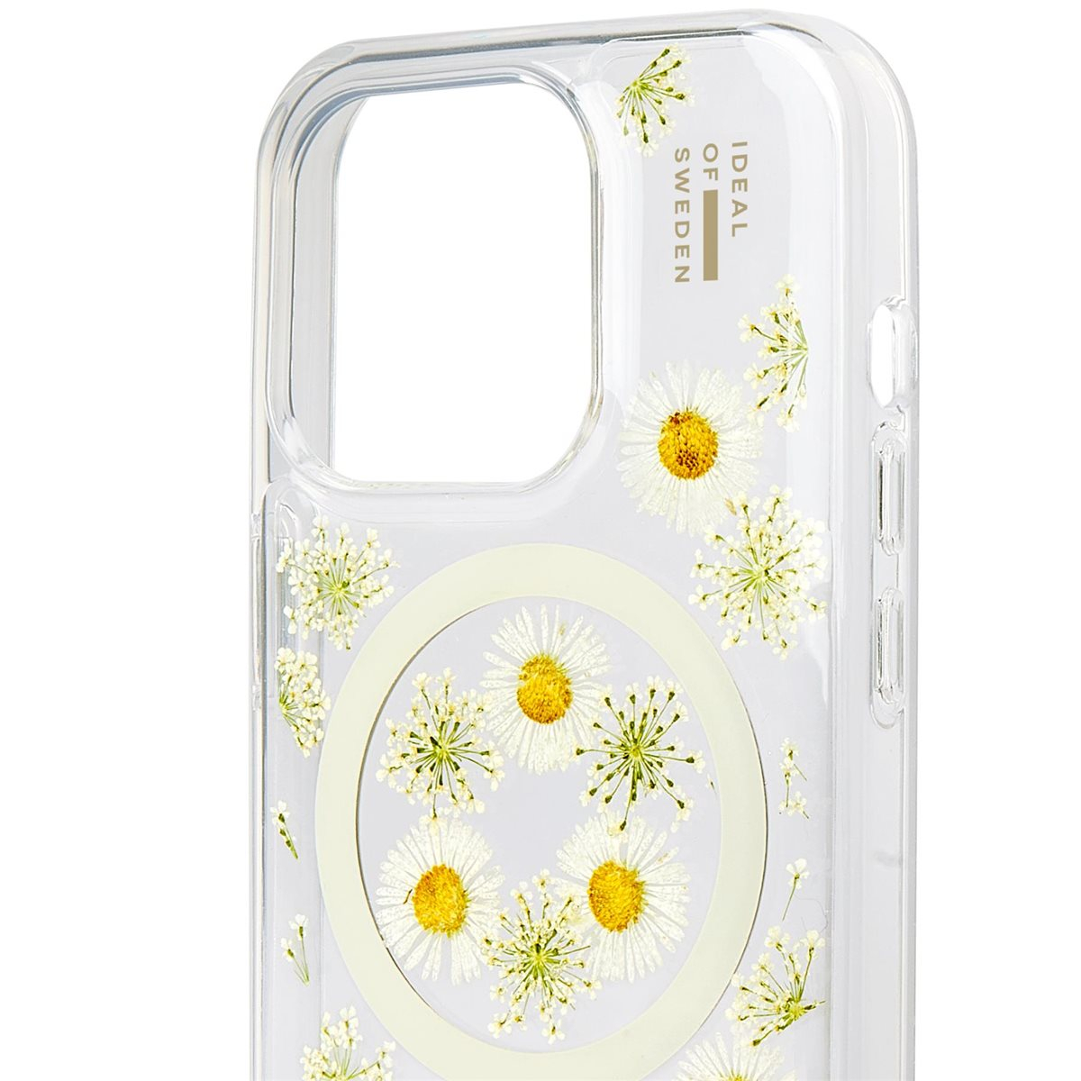 iPhone 15 Pro MagSafe Hardcase Hülle Clear Case Recycled (IDCLCMS-I2361P-543) - Daisy Bloom