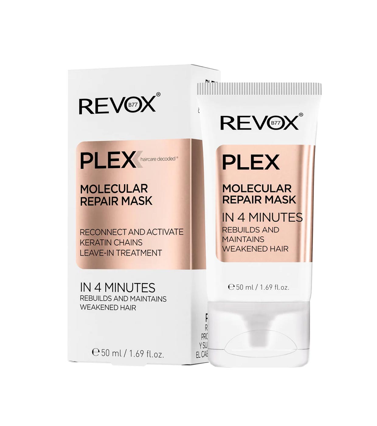 Revox - *Plex* - Máscara molecular reparadora - Todos os tipos de cabelo