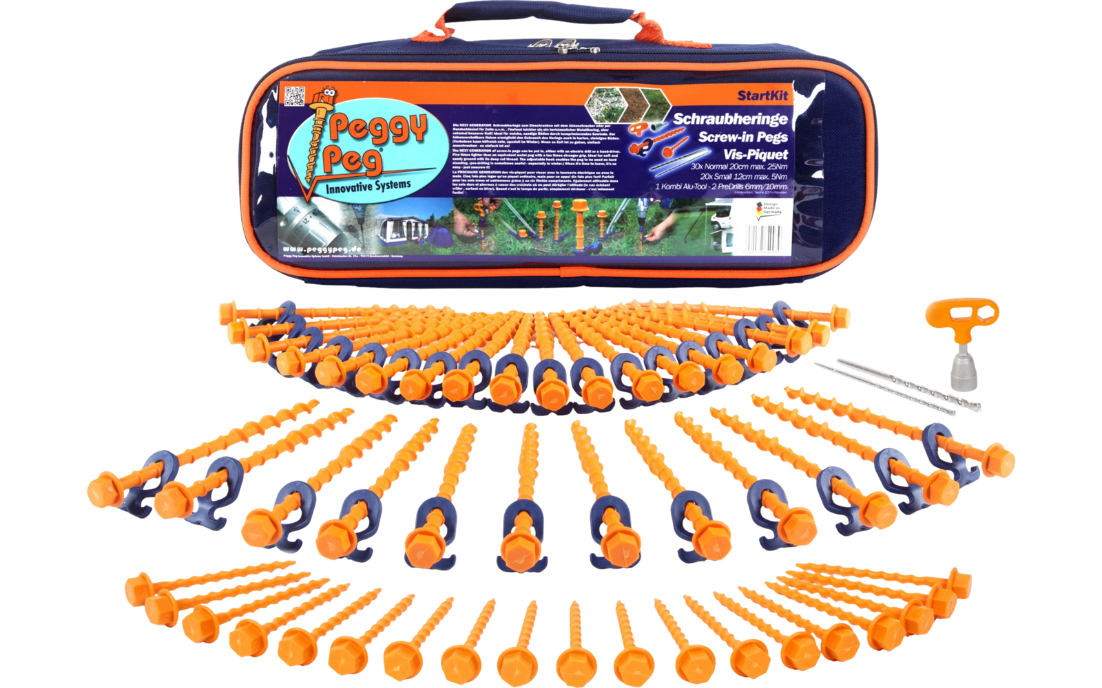 Peggy Peg Starter Kit Schraubheringe Set 84-tlg.