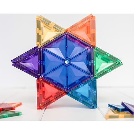 Connetix Geometry Pack magnetsæt 30 dele - Rainbow