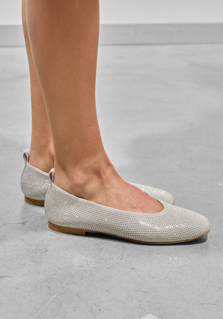 grijze odare ballerina's agata