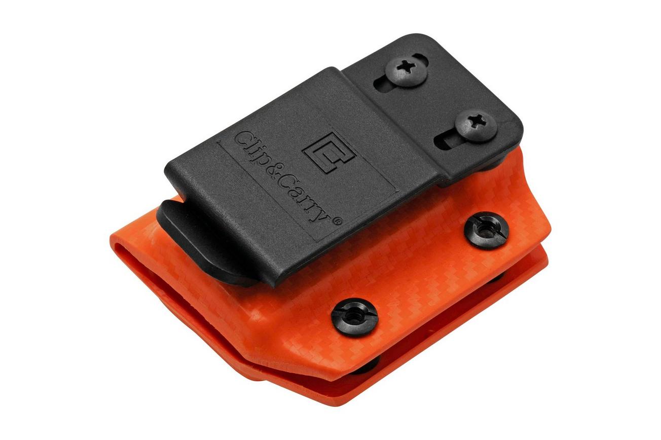 Clip And Carry Kydex Sheath SOG Powerlock, Carbon Fiber Orange SPWRLK-CF-ORNG riemholster