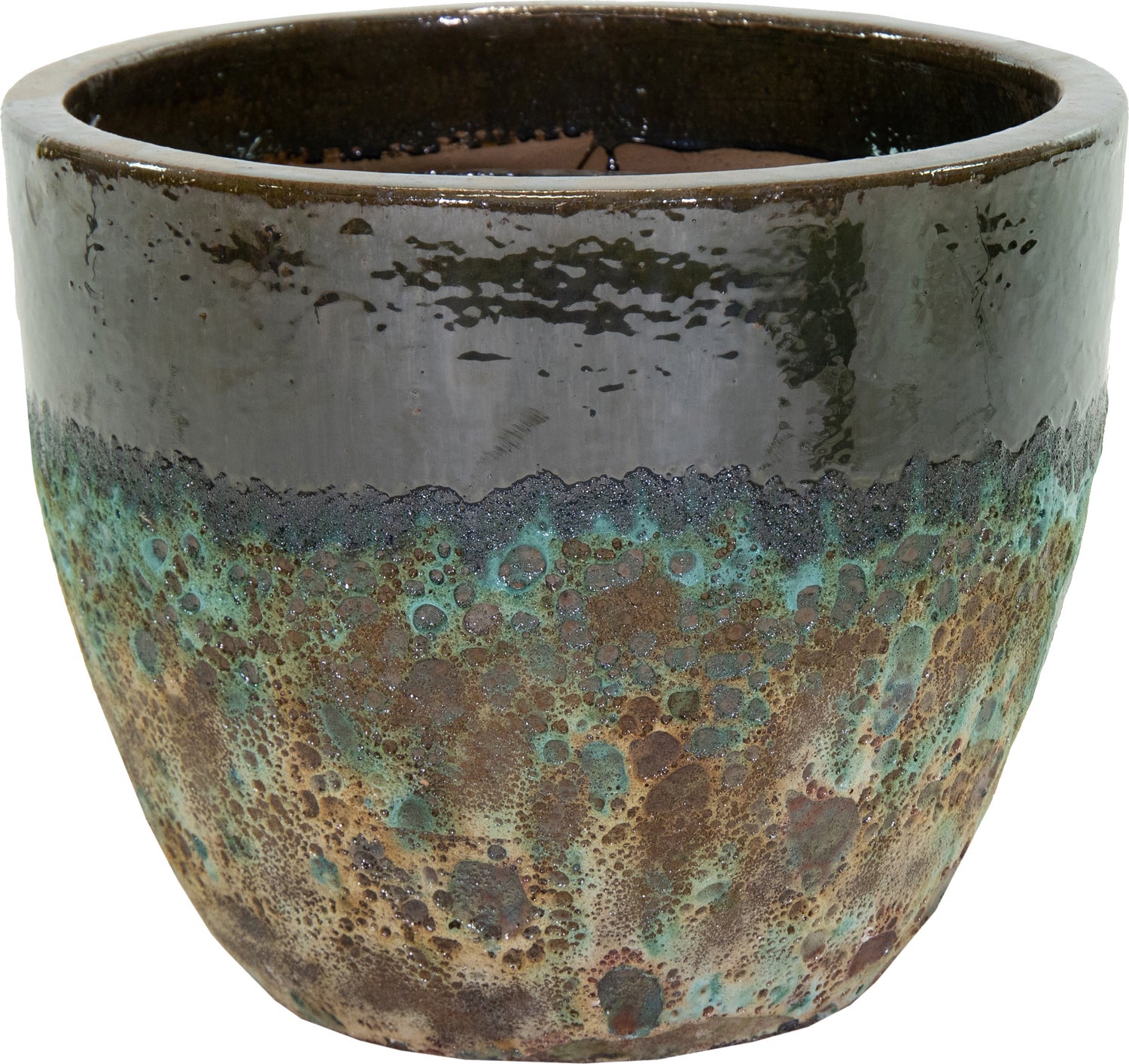 Bloempot Antique 2 Tone groen D 30 H 24 cm
