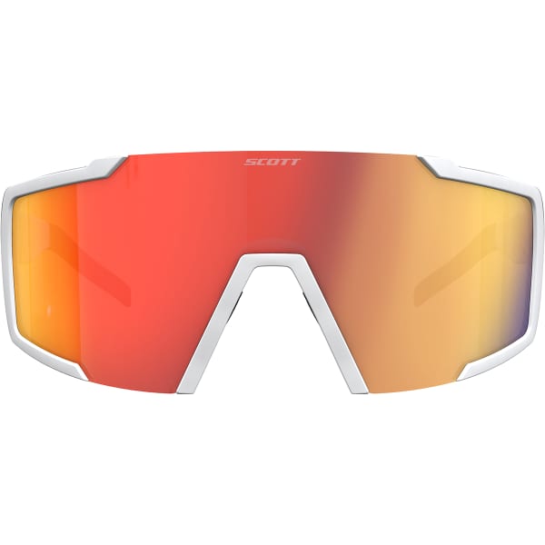 Lunette vélo SCOTT SHIELD WHITE MATT/RED CHROME
