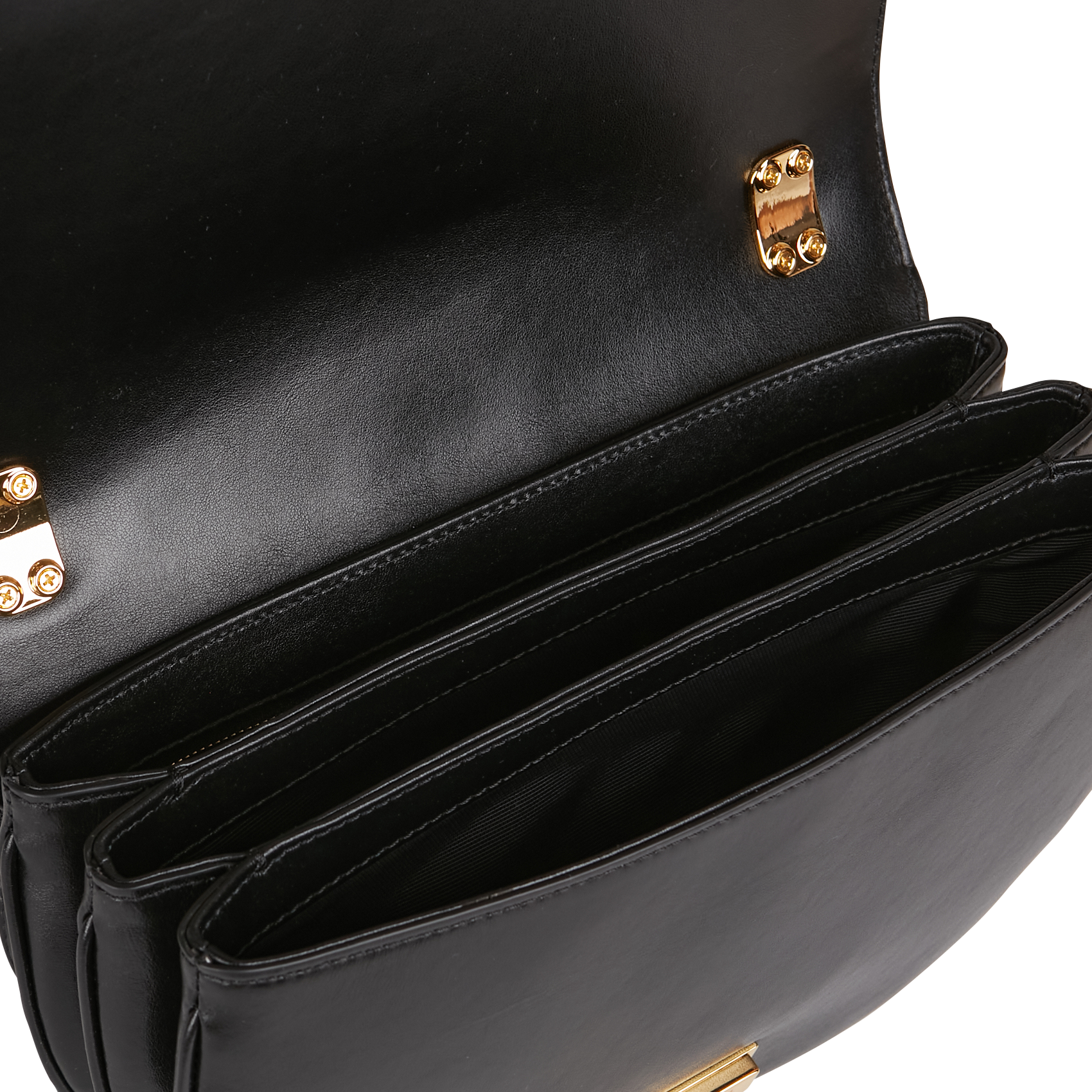 CLEPSYDRE - Sac bandoulière en cuir effetcroco | Noir