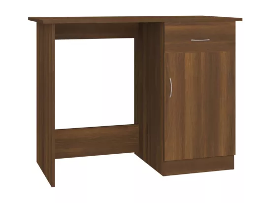 Bureau Chêne marron 100x50x76 cm Bois d'ingénierie