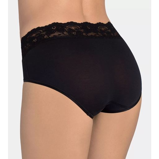 Sloggi Romance Midi-trusser, Black, 42