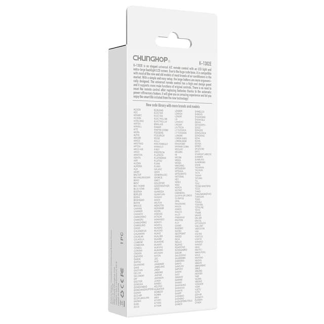 Fjernbetjening CHUNGHOP K-1302E Universal Reserveklimaanlæg AC