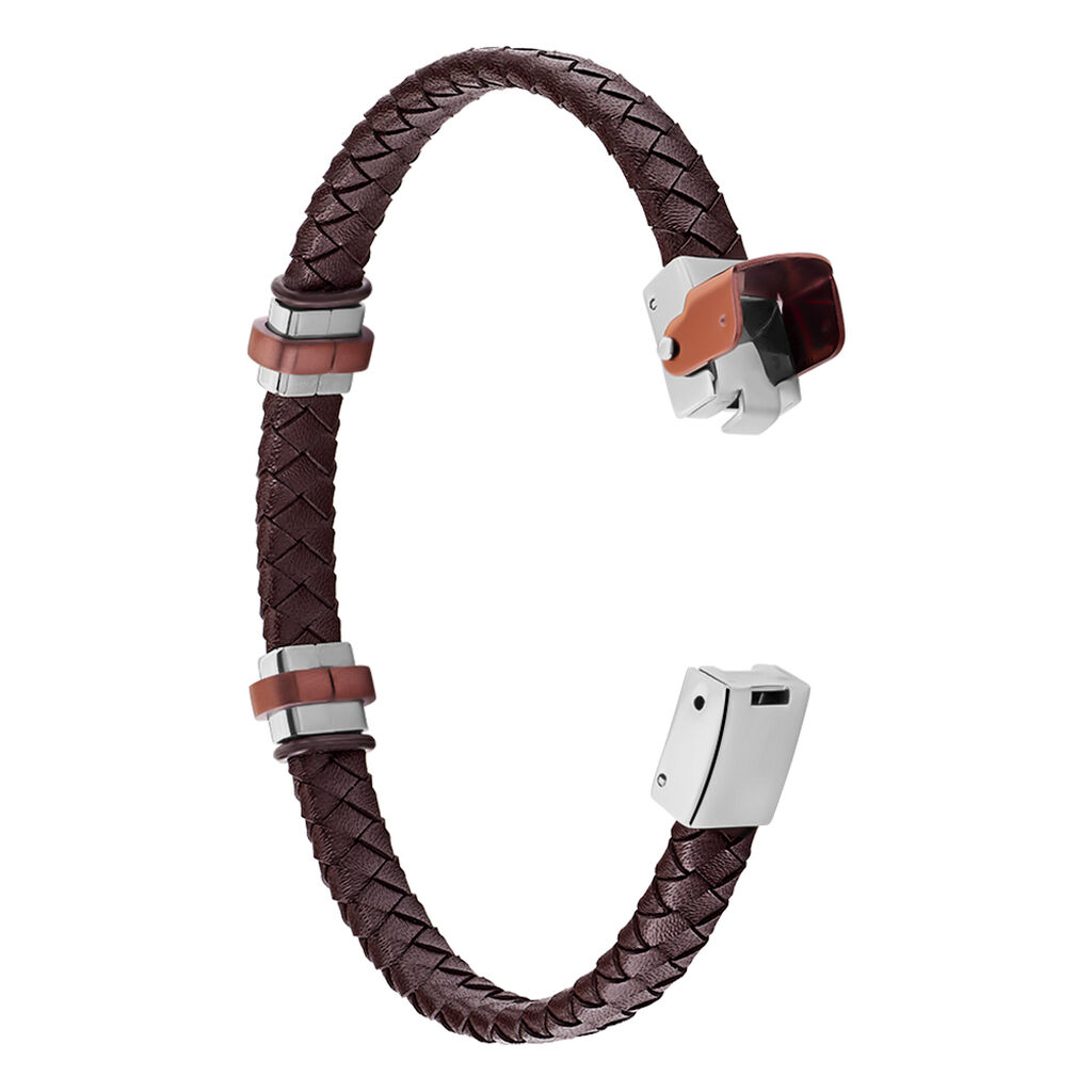 Bracelet Acier Blanc Ludovic Oxyde De Zirconium