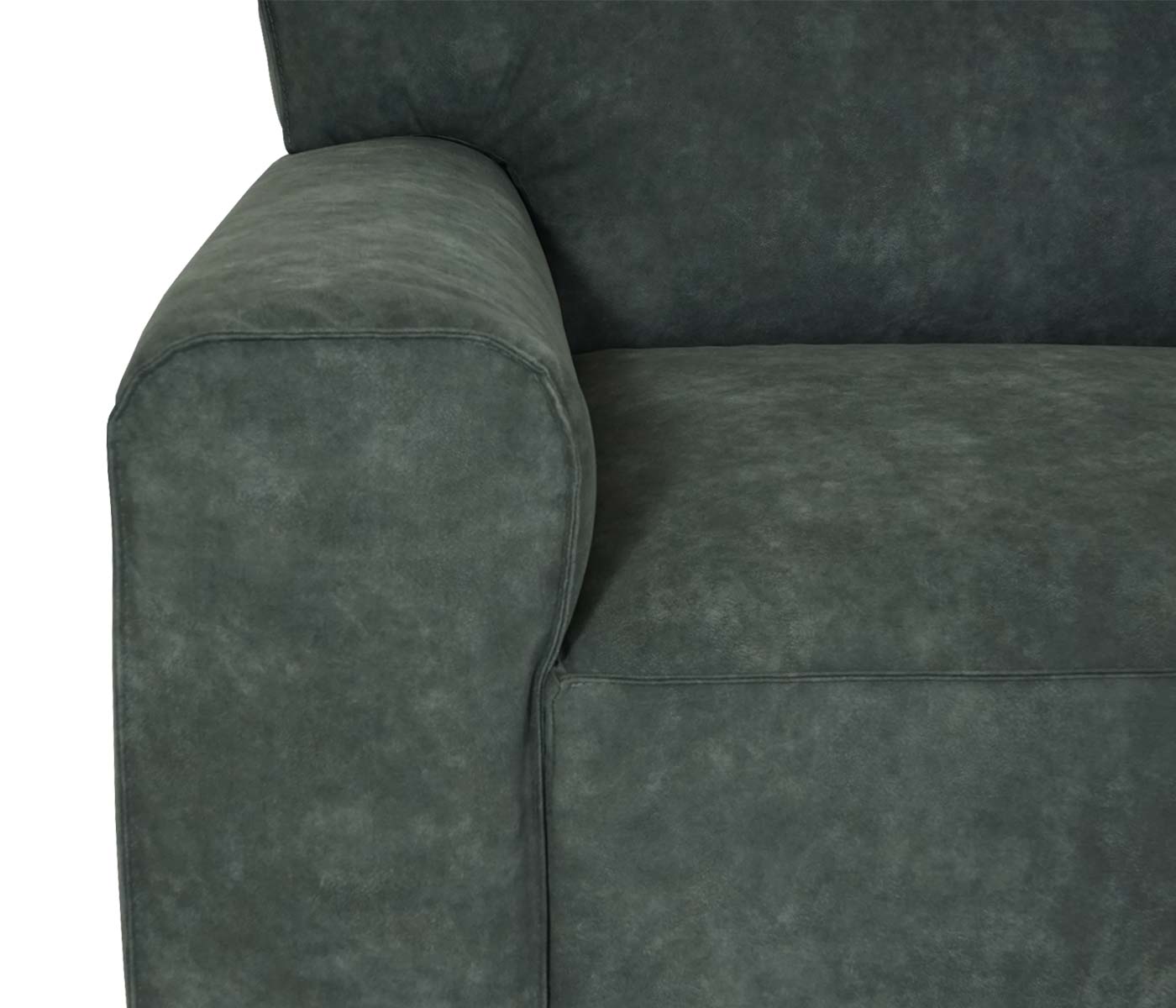 Ecksofa MCW-J59, Couch Sofa mit Ottomane rechts, Made in EU, wasserabweisend 295cm ~ Kunstleder grau