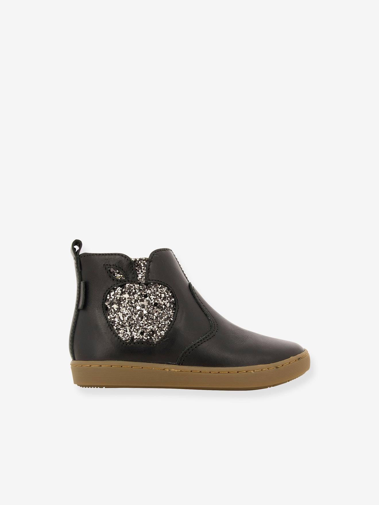 Botas de cano curto Play New Apple Nappa SHOO POM® azul marinho