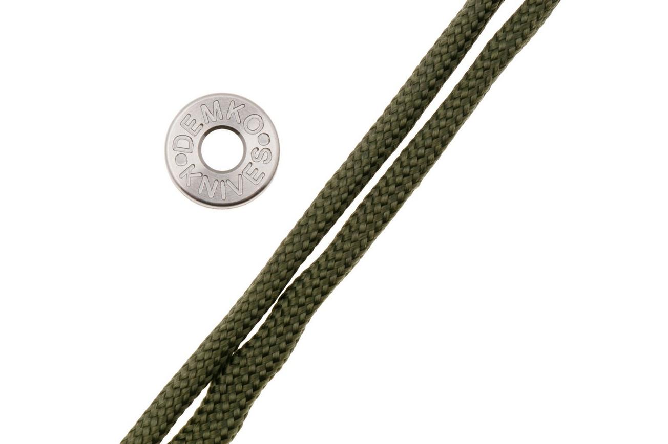 Demko Knives Titanium Lanyard Bead TI-BEAD-OD, olijfgroen