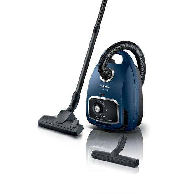 Bosch BGB6X300 stofzuiger met zak blauw - 600W - elektronische zuigkrachtregeling