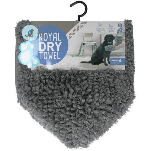 Toalha superabsorvente para cães, cinza