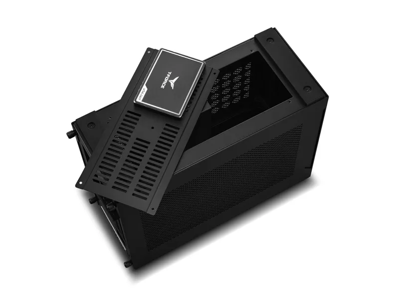 Lian Li A4-H20 X4 - Lille etui - mini ITX - ingen strømforsyning - sort anodiseret, mat sort - USB/Lyd