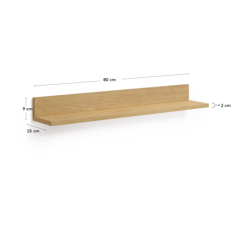 Kave Home Abilen wandplank 80 Naturel