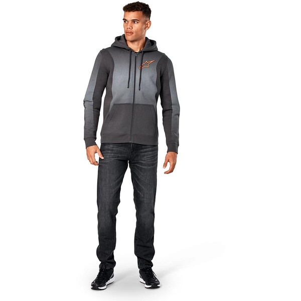 Alpinestars - Sweat zippé à capuche Arising Gris / Gris Foncé