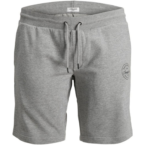Jack & Jones - 12229945 JPSTSHARK SWEAT SHORTS AT PLS LIGHT GREY MELANGE Gris