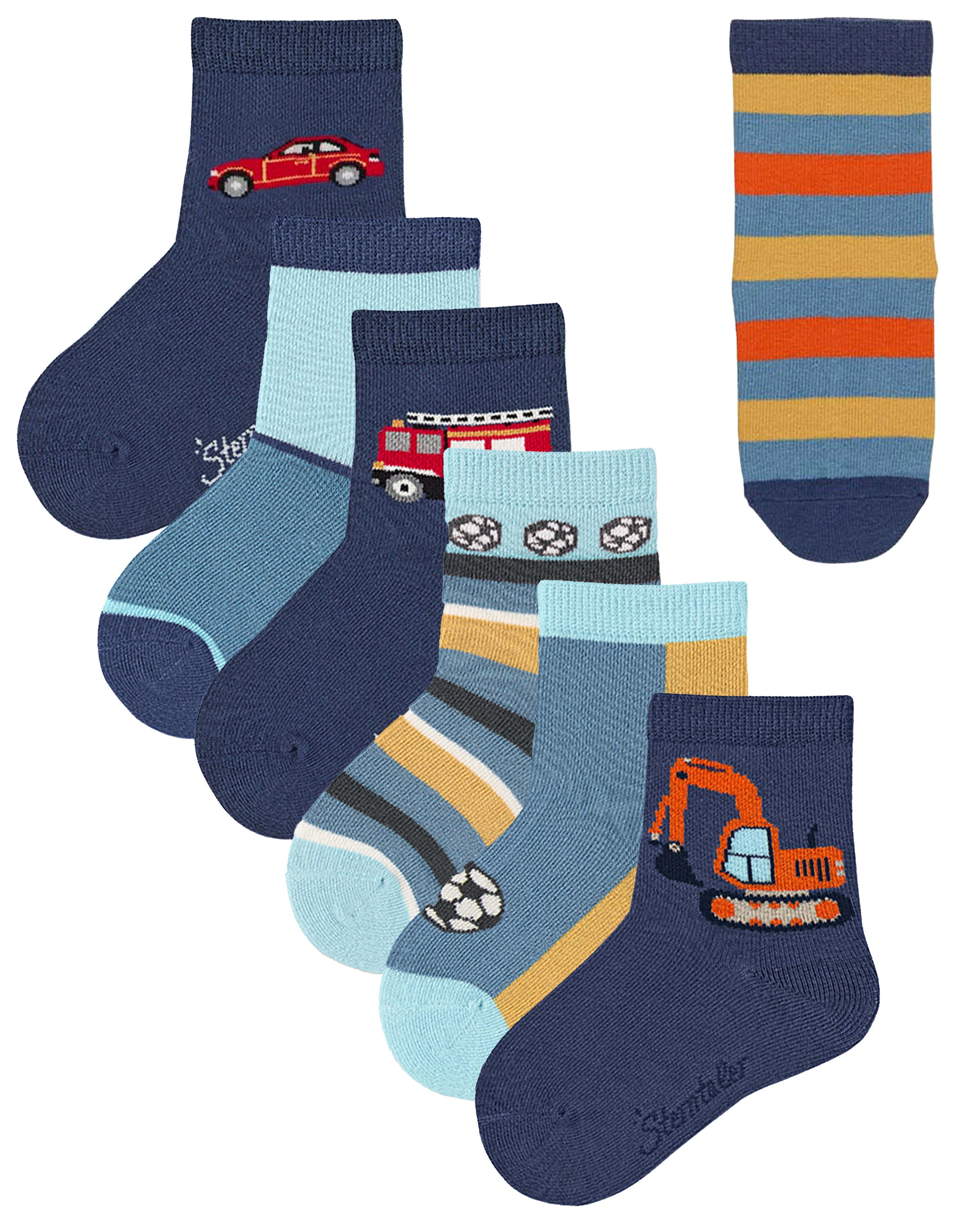 Socken VEHICLE 7er Pack in blau