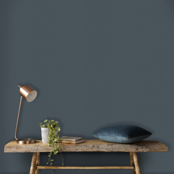 Vliesbehang Uni blauw 101670