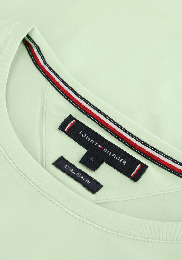 TOMMY HILFIGER mint tommy hilfiger t-shirt stretch slim fit tee