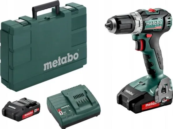 Metabo BS 18 L BL - Bor/driver - ledningfri - 2-hastigheders - nøgleløs borepatron 13 mm - 60 N·m - 2 batterier - 18 V