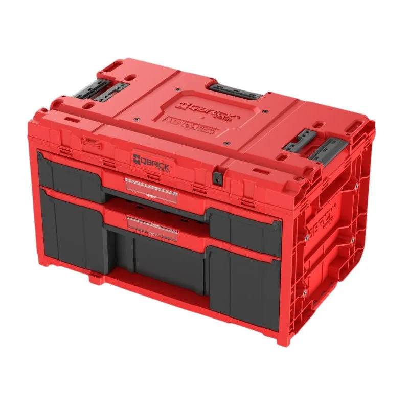 Qbrick Tool box with drawers Qbrick System ONE 2.0 DRAWER 2 Plus TOOLBOX EXPERT RED Ultra HD Custom