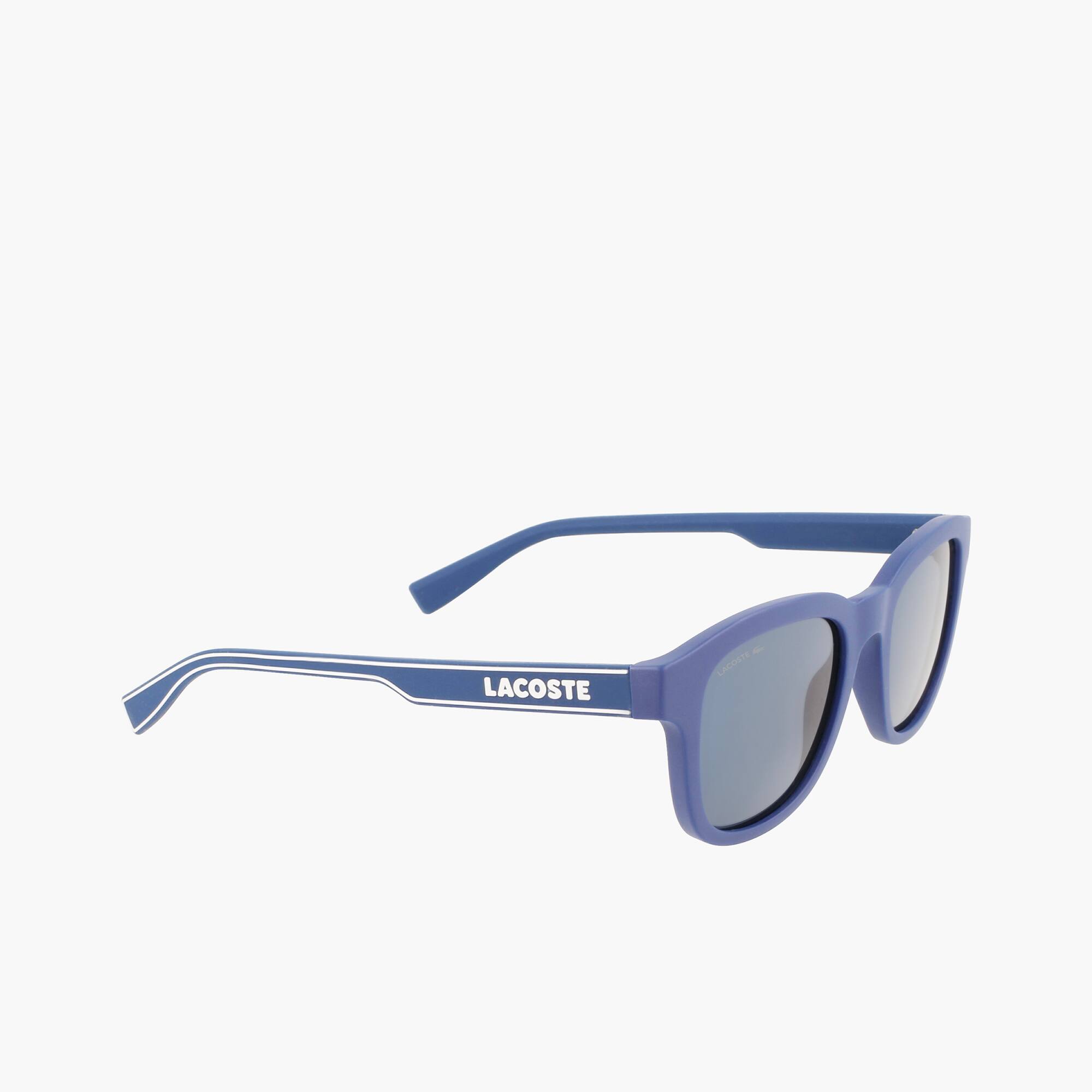 Unisex Sonnenbrille mit eckigem Kunststoffrahmen Sonnenbrillen - Blau - Lacoste - Unisex