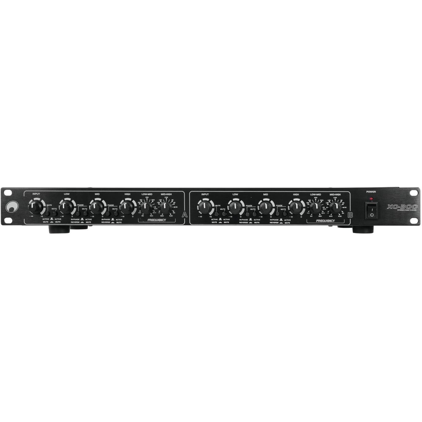 Omnitronic XO-300 actieve stereo 3-weg crossover