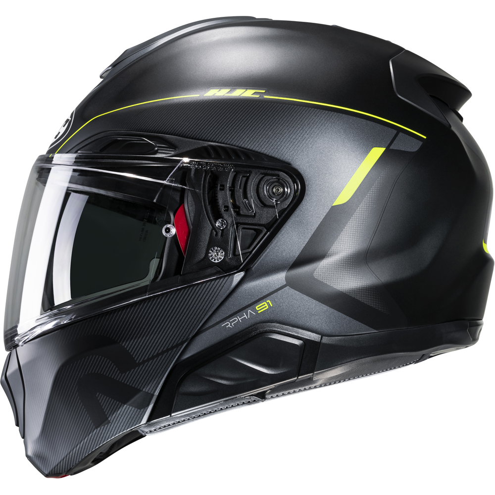 HJC - Casque RPHA 91 Combust MC3HSF / Noir / Jaune fluo / Mat