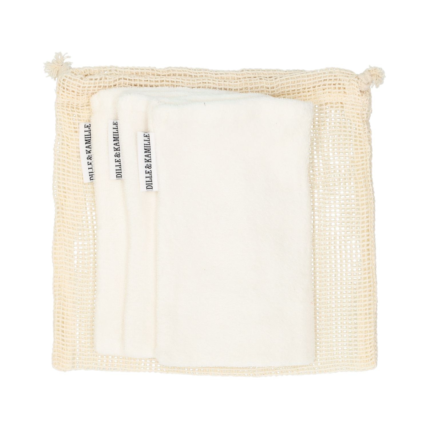 Washandjes voor het gezicht, GOTS bio-katoen, set van 3