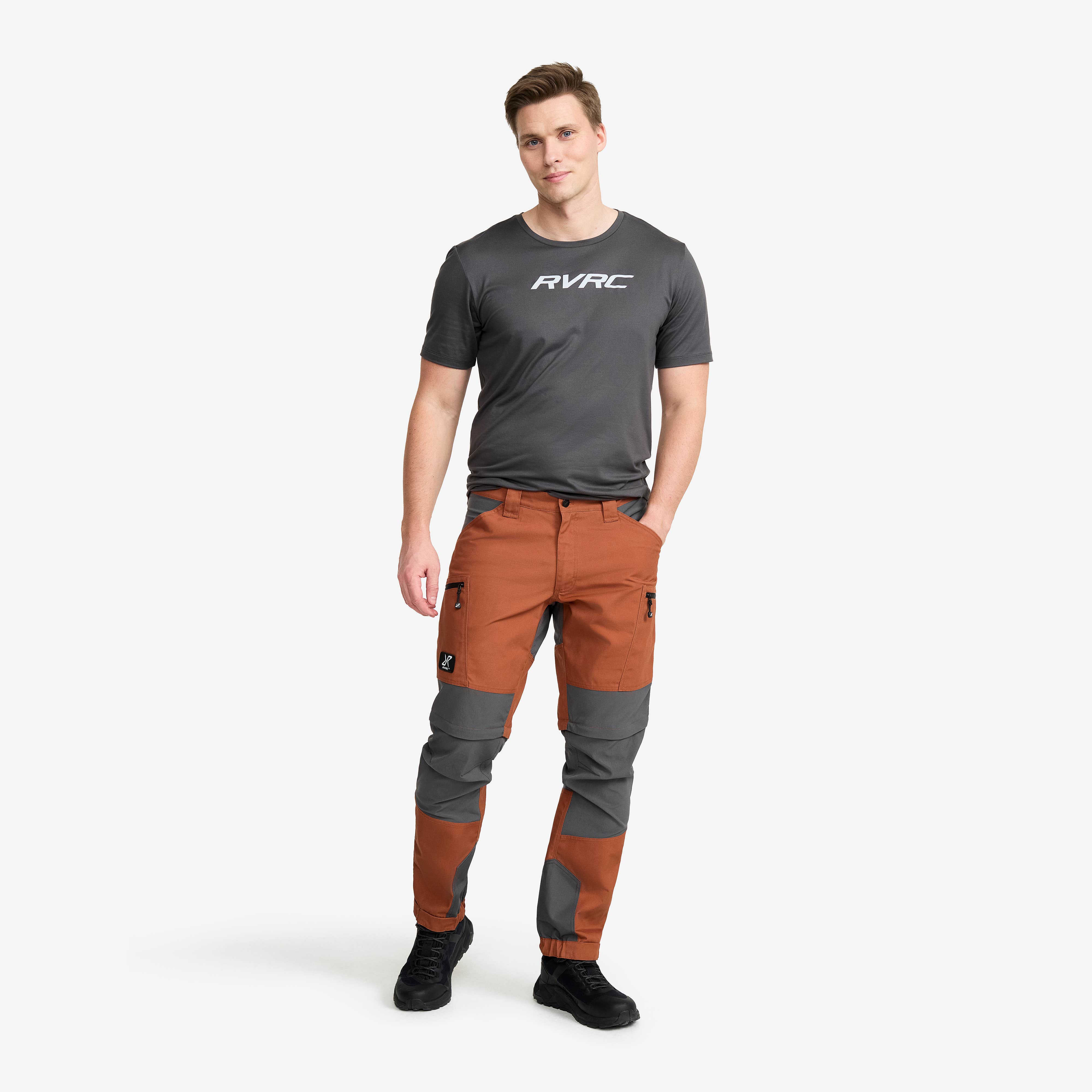 Nordwand Pro Zip-off Pants Herre Dusty Orange/Magnet