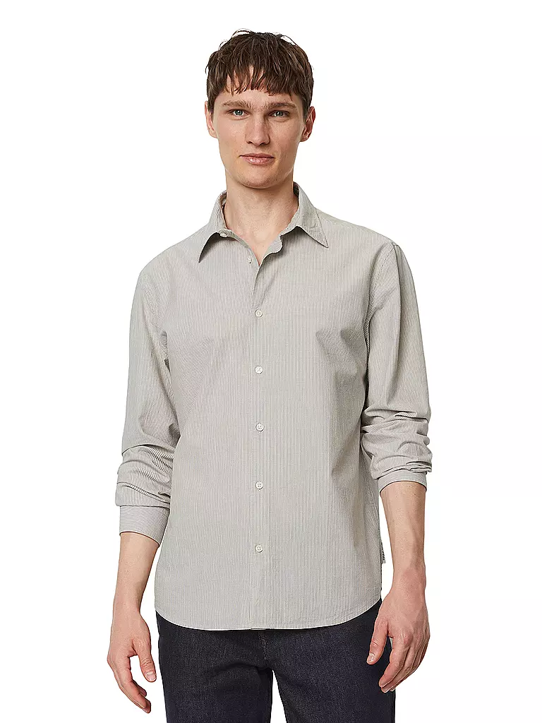 MARC O'POLO Hemd Regular Fit  hellgrau