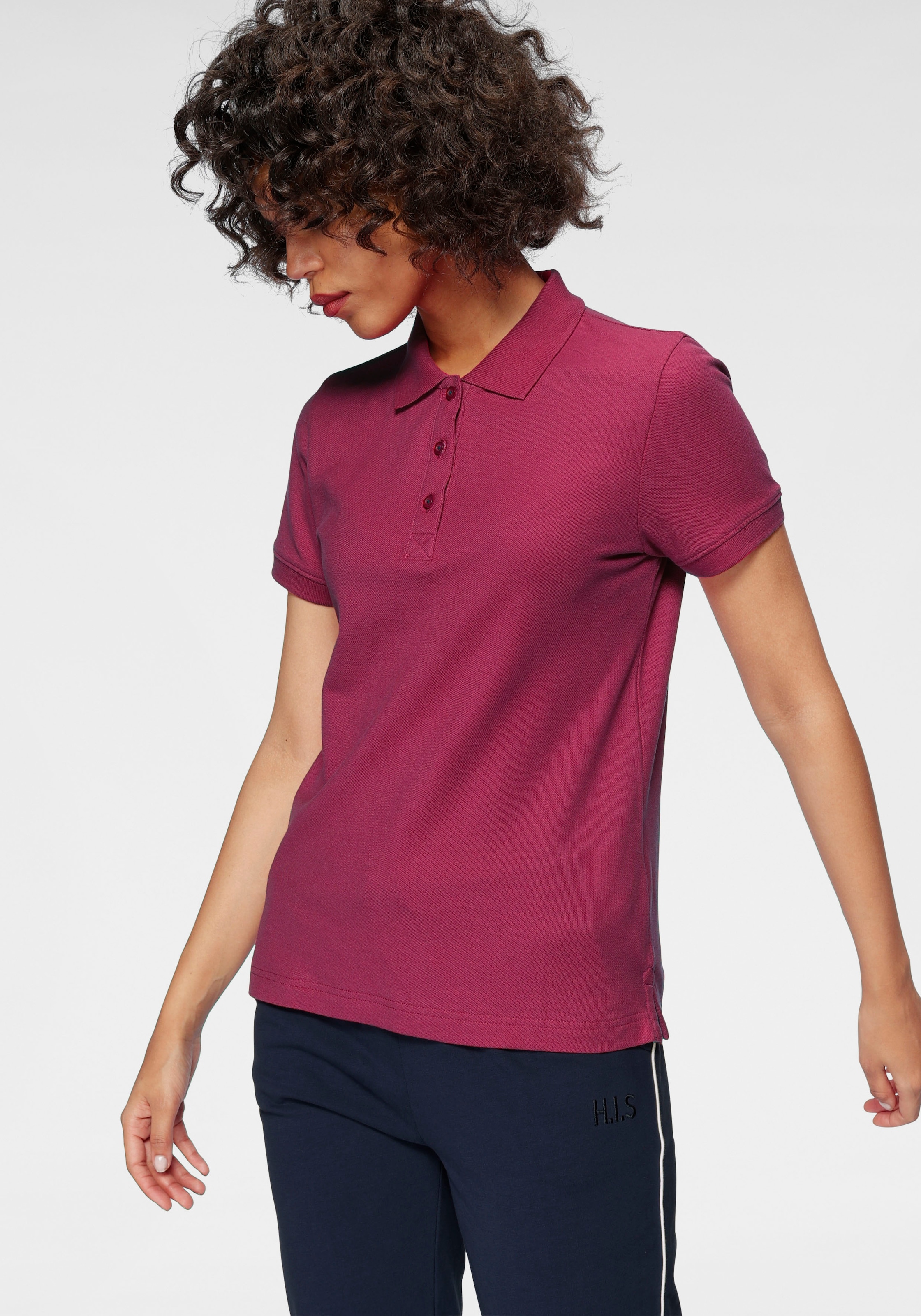 Eastwind Poloshirt, 2 Stk. Kurzarm,  figurumschmeichelnder Schnitt,  Polokragen