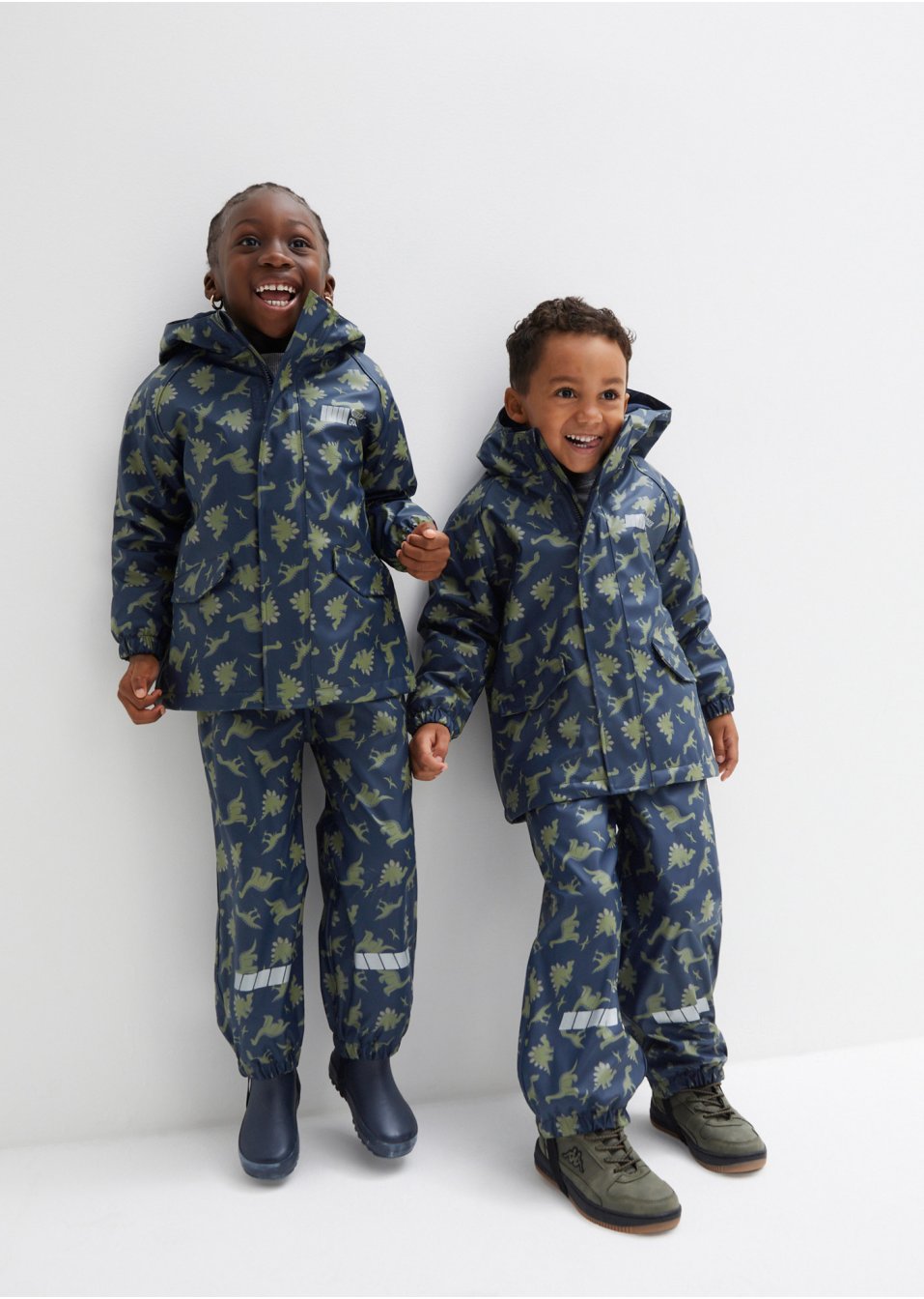 Salopette de pluie thermo enfant avec imprimé dinosaure