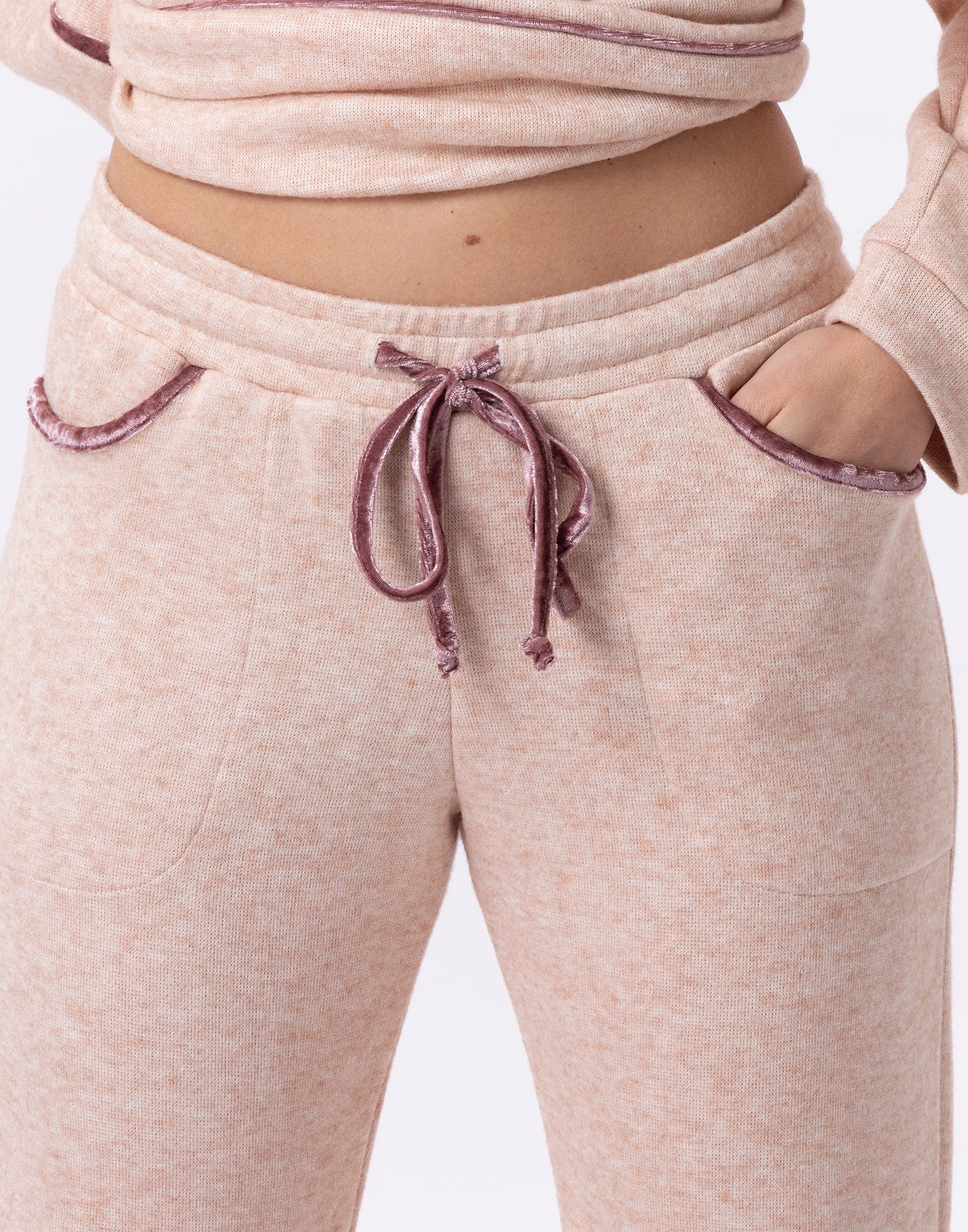 ALPAGA 880 - Pantalon en maille tricot | Beige