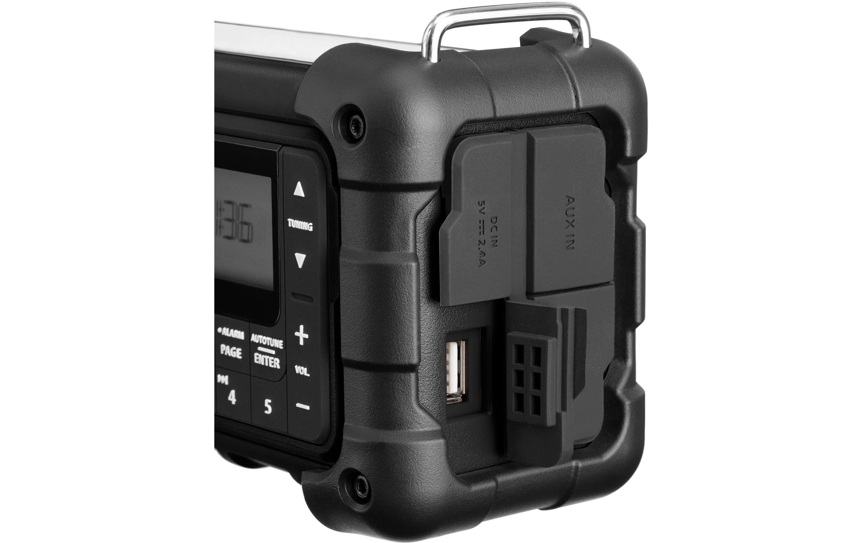 DAB+ Radio MMR-99DAB+ Schwarz<br>Mehrfachbetriebenes digitales Notfallradio