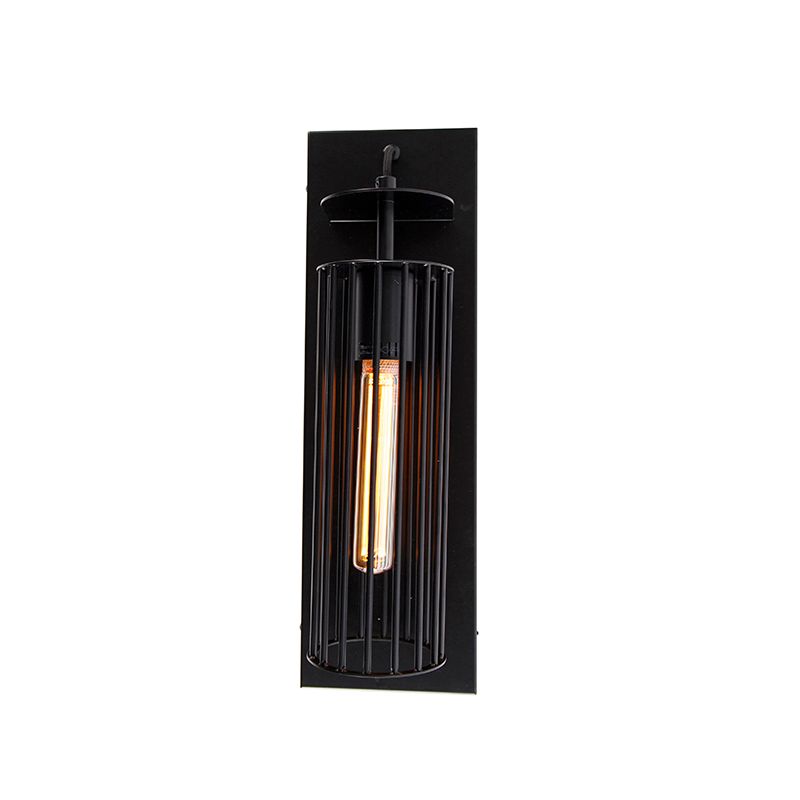 Moderne wandlamp zwart draad - Balenco Wazo
