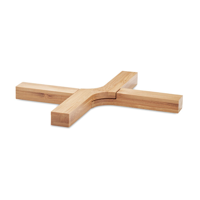 GiftRetail MO6405 - IMBA Dessous de plat pliable bambou