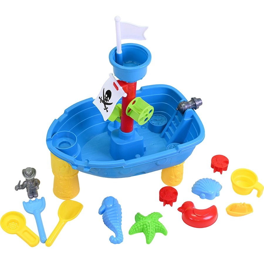 knorr toys® Sand- und Wassertisch Piratenschiff