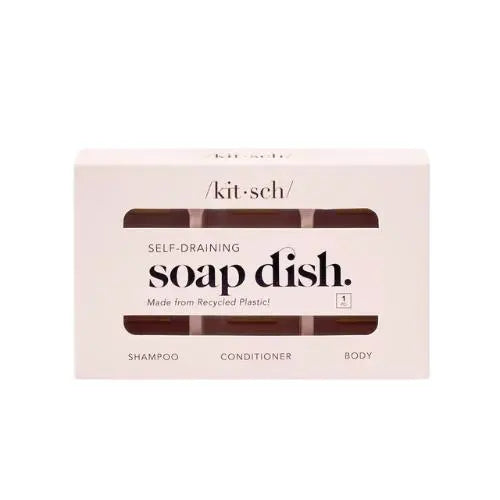 Bottle-Free Beauty Selfdraining Soap Dish Terracotta