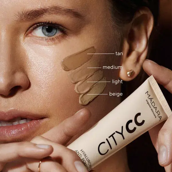 MÁDARA City CC Creme Antipoluição com Ácido Hialurônico FPS 15 Médio 40ml