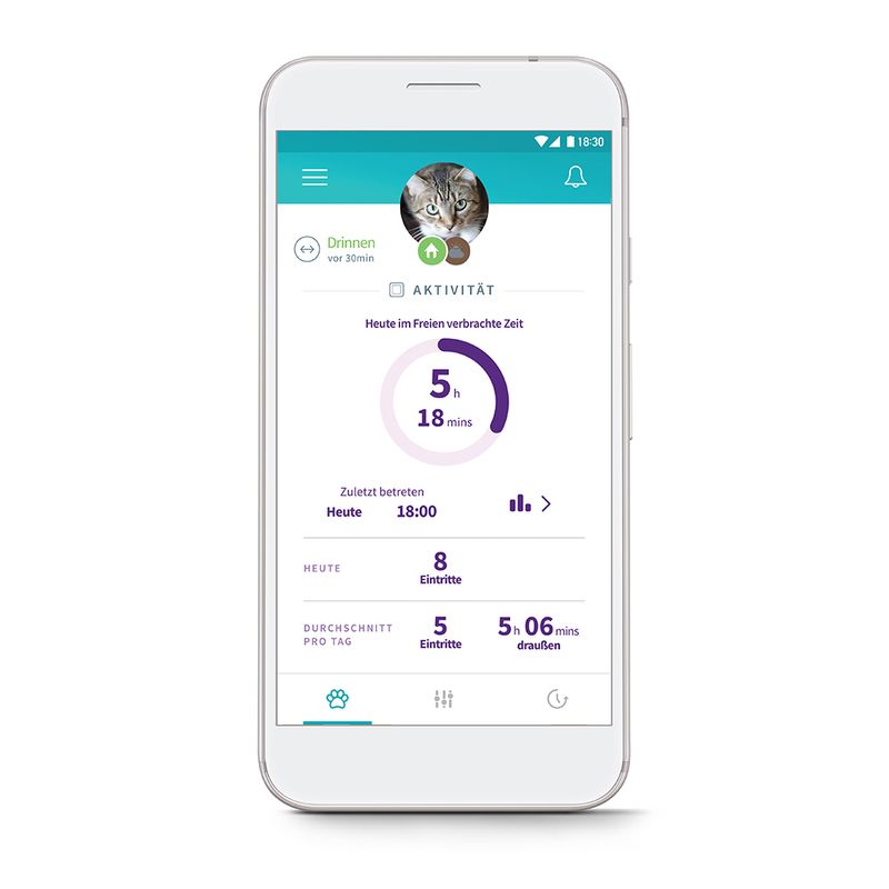 Grande chatière SureFlap Connect à puce électronique
